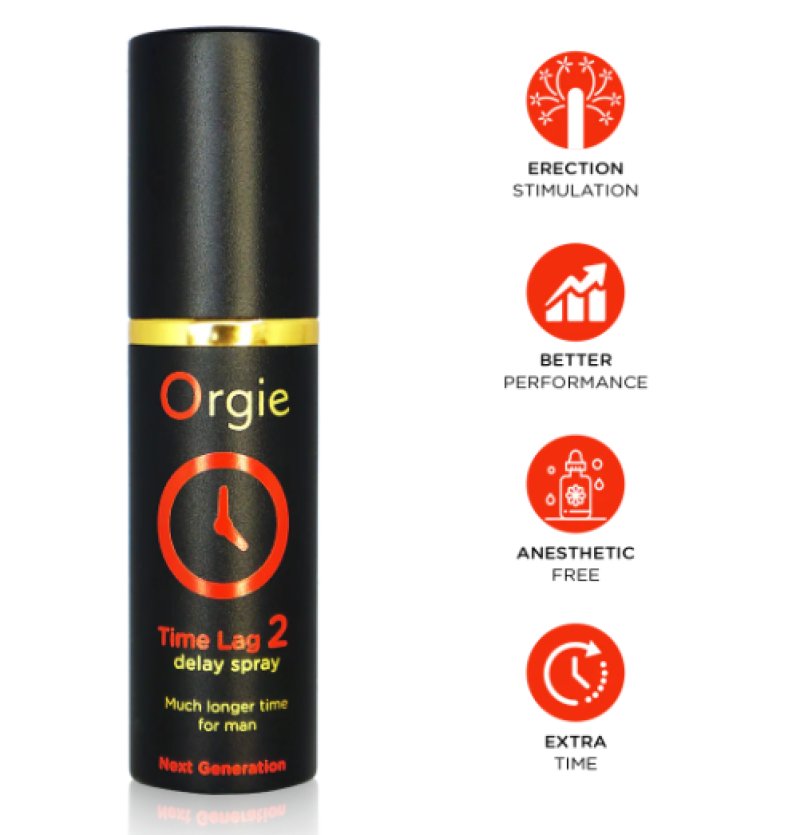 Orgie Time Lag 2 Delay Spray with Damiana Extract 10ml – Desensitizing Spray