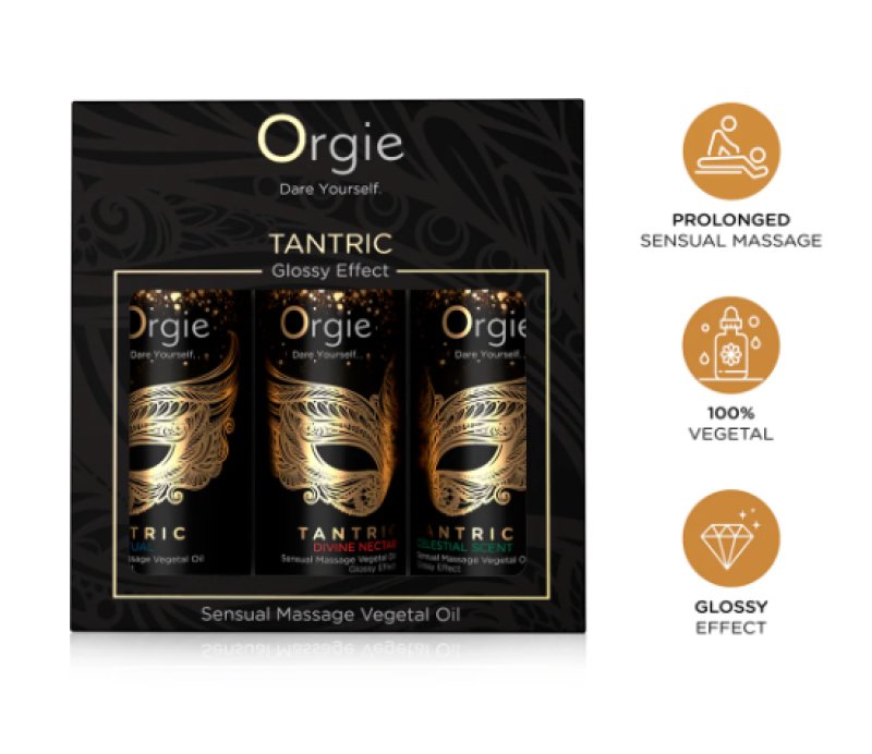 Orgie Tantric Mini Size Collection (3 x 30 ml) – Massage Oils Set