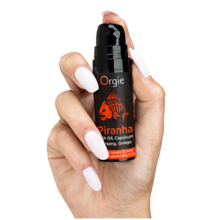 Orgie Piranha Power Cream 15ml – Erection Enhancer Cream > Essentials > Mens Enhancers