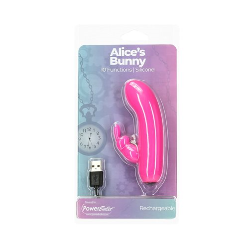 Alices Bunny Bullet with Rabbit Sleeve Pink Pink > Vibrators > Ladies > Rabbit