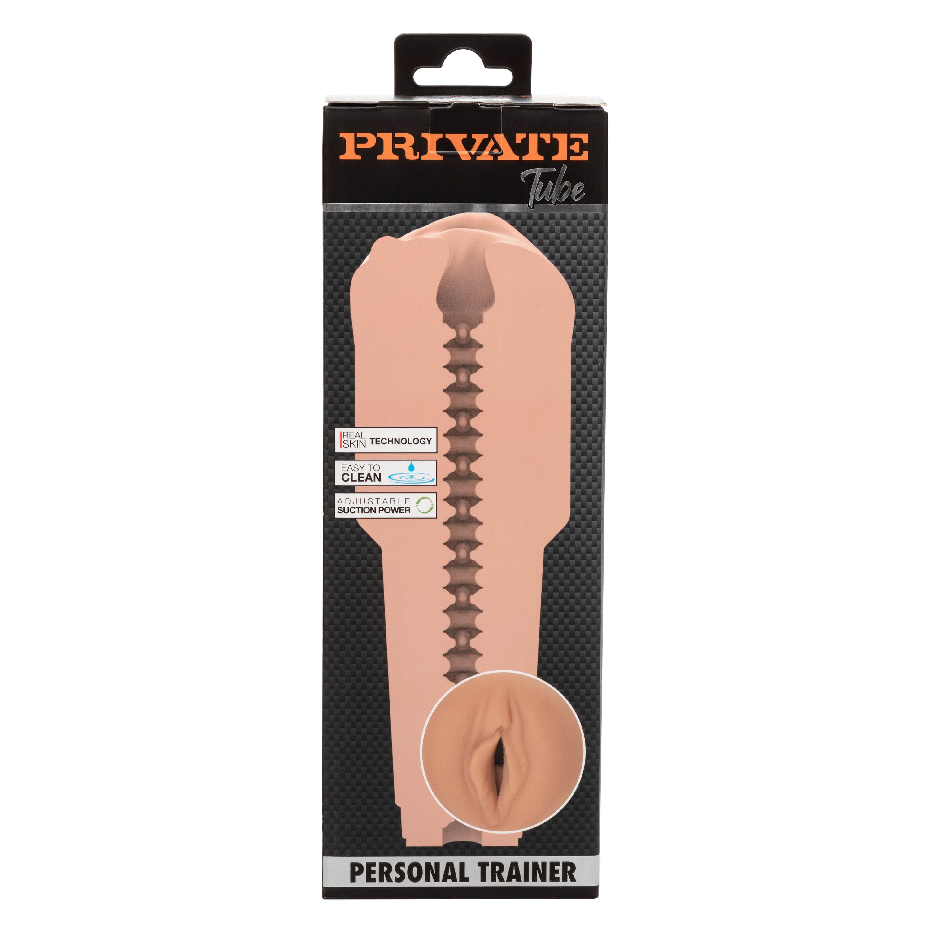 Private Tube Personal Trainer Tub Gold Real Skin TPR Suction Masturbator Sleeve > Sex Toys For Men > Masturbators > Manual