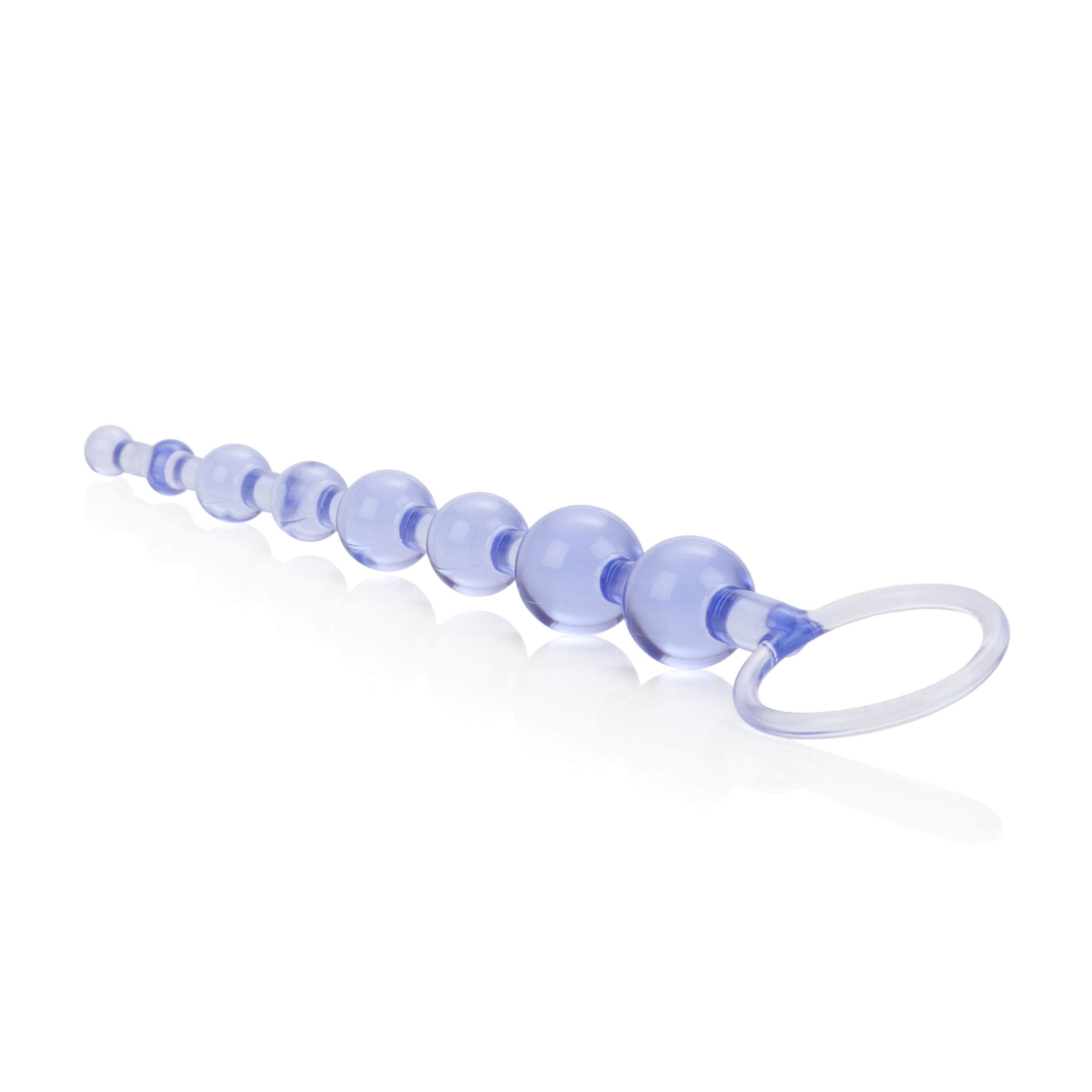 First Time Love Beads Purple Slim Graduated Flexible Anal Beads with EZ Retrieval Ring > Anal Range > Anal Beads