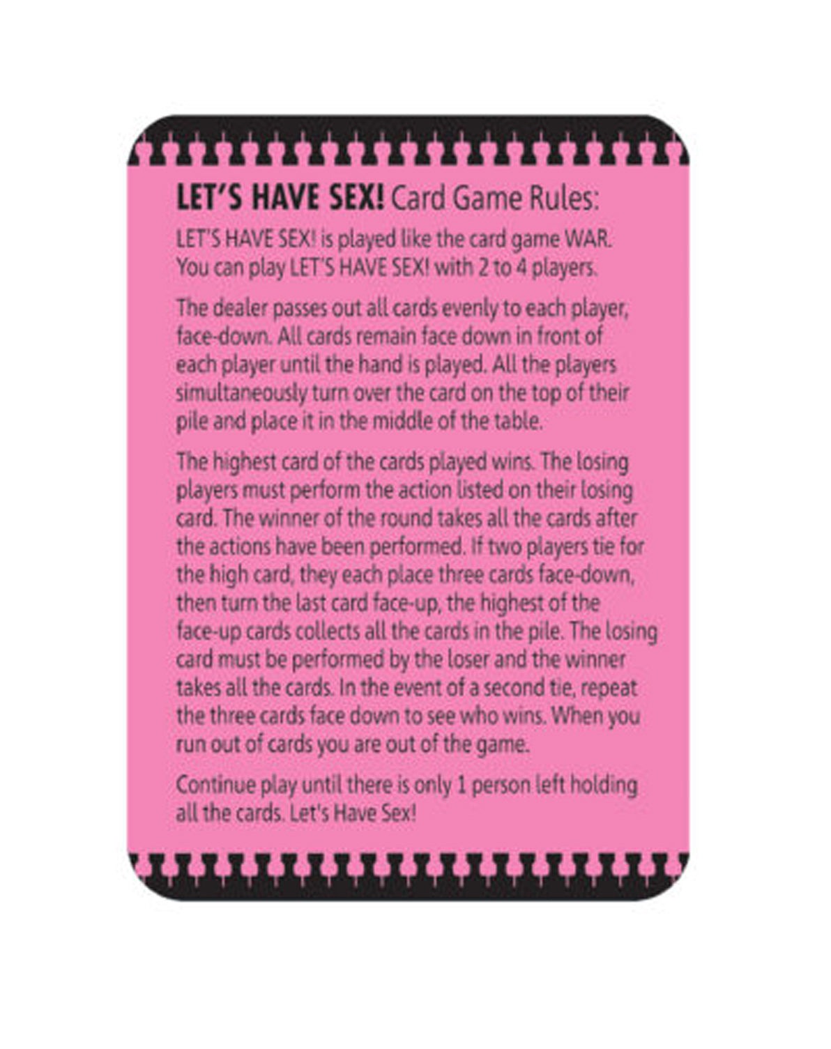 Let's Have Sex Card Game for Couples Fun > Novelties > Card Games
