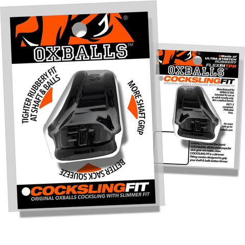 Cocksling Fit (Black) – Slim Adjustable Strap-On Cock Sling > Cock Ring > Sling
