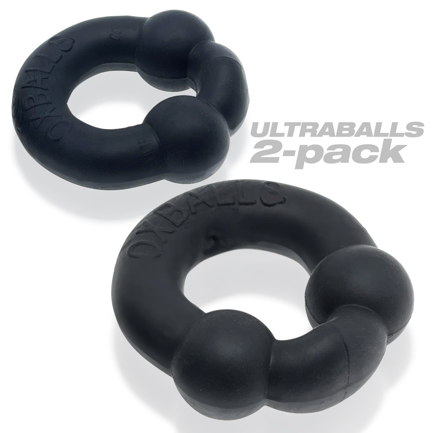Ultraballs Cockring Night Edition Two Pack with Velvety Silicone Finish > Cock Ring > Sets