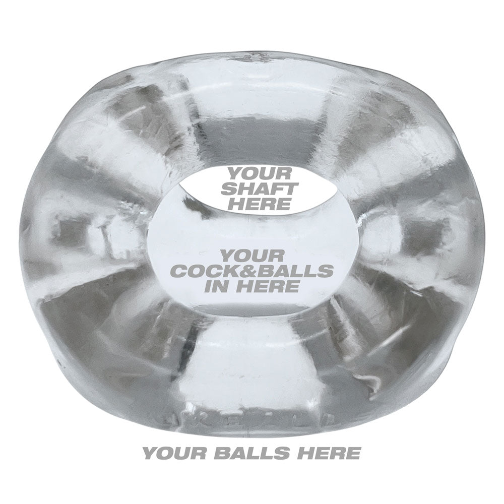 OXBALLS TRI-SPORT XL Thicker 3-Ring Cocksling Clear – Enhanced Support and Bulge Enhancement > Cock Ring > Sling