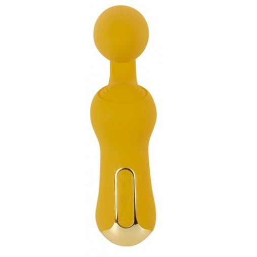 Double Vibrator Yellow Masturbator with 10 Vibration Modes and Flexible Vibro-Wings > Vibrators > Standard Vibrators