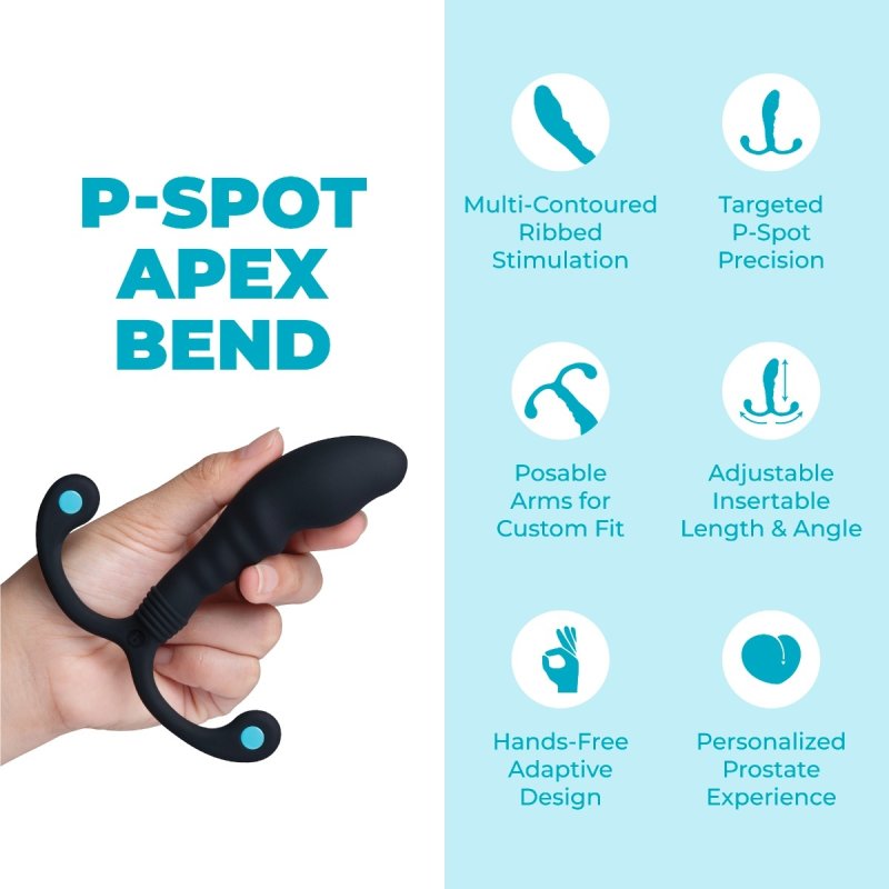 b-Vibe P-Spo Apex Bend – Posable Silicone Prostate Massager > Anal Range > Prostate Plugs