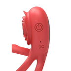 Adam & Eve Rose Vibrating Double Cock Ring > Sex Toys > Couples Toys