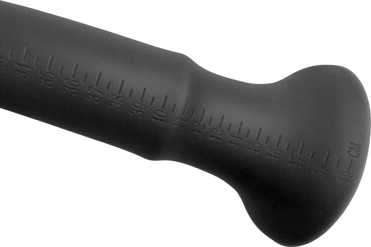 Kiotos Cox Black Extra Long Liquid Silicone Dildo 50cm – Smooth Suction Cup Dildo > Dildos > Oversized Toys