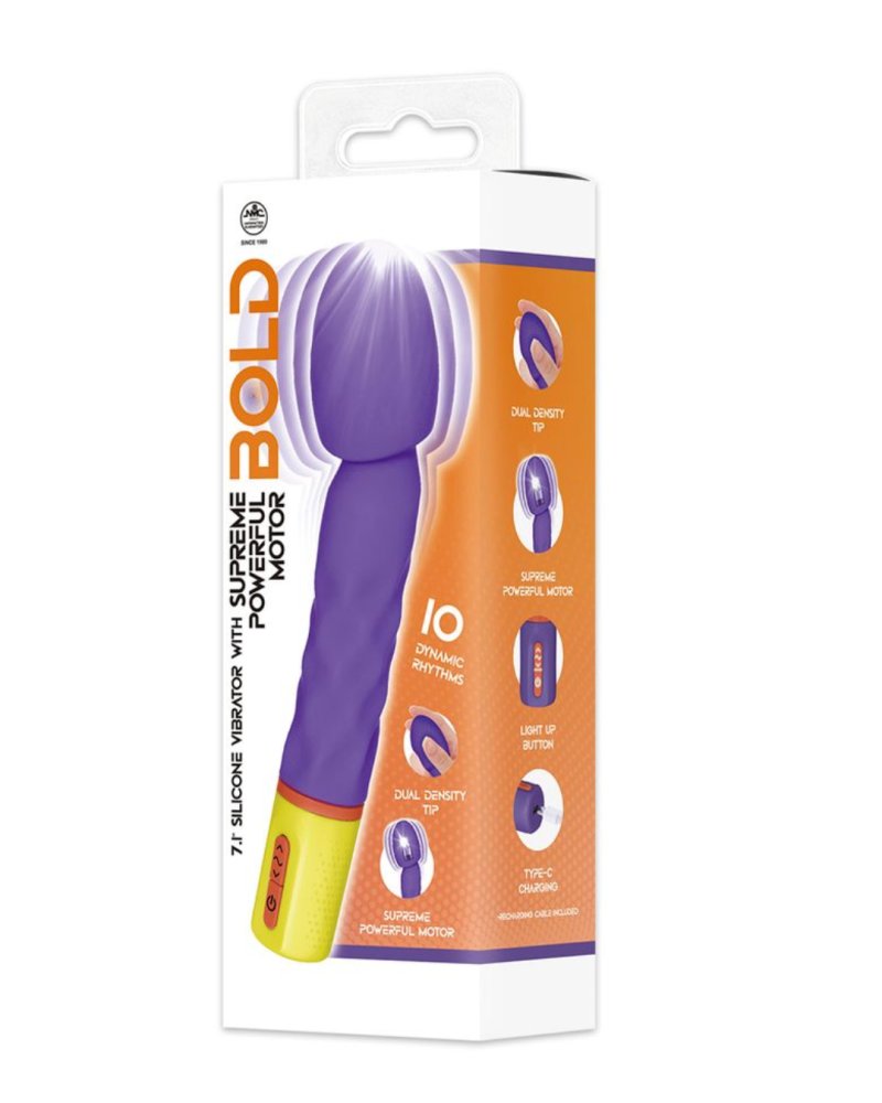 Excellent Power | Bold Around 7 Vibrator With Varicolored Control (Purple)