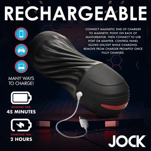 Curve Toys | JOCK Sucking & Vibrating Squeezable Masturbator