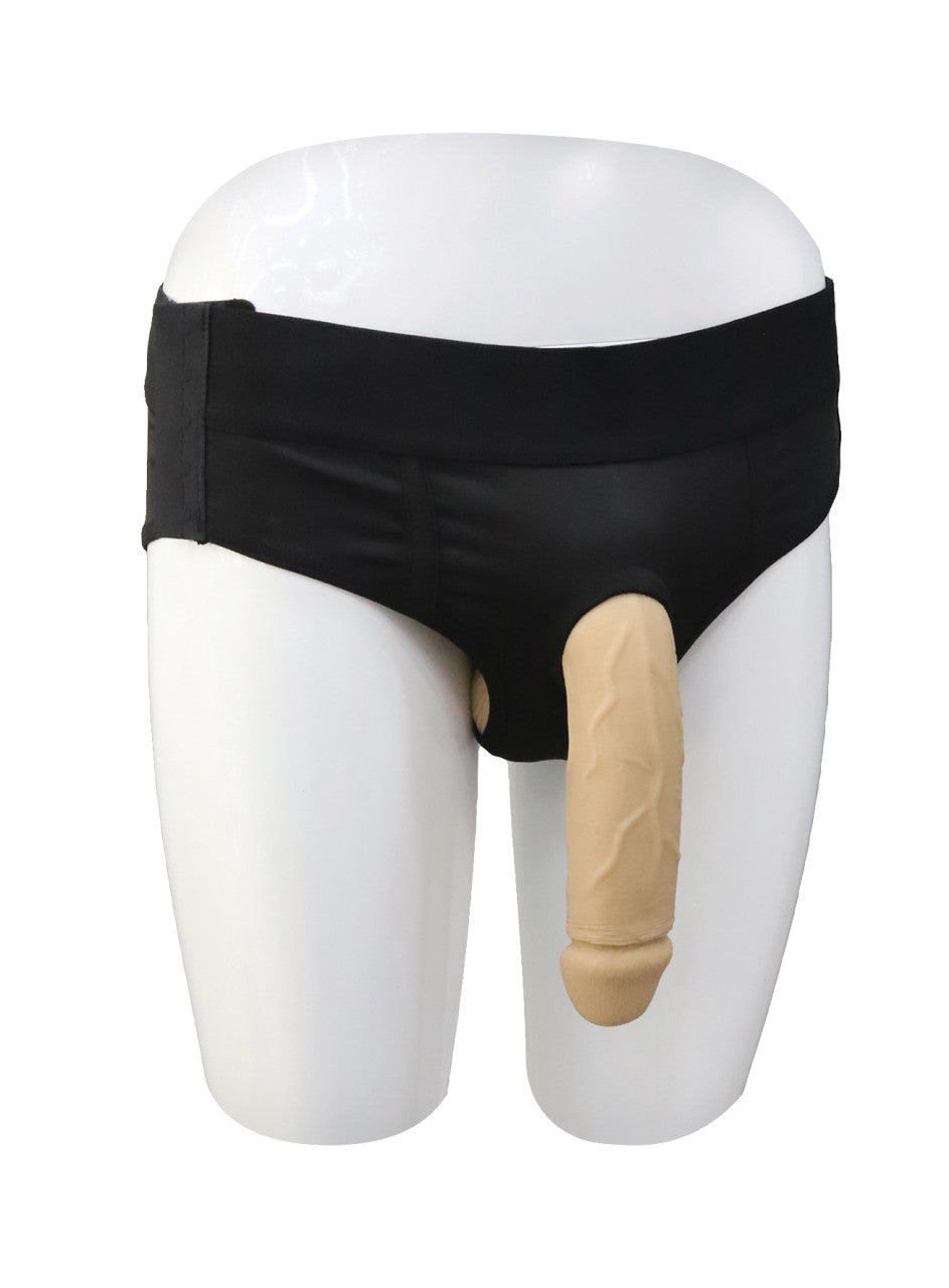 XX-Dreamstoys FTM Silicone Packer with Black Panty Size L 18cm Length 4.5cm Diameter Secondary image
