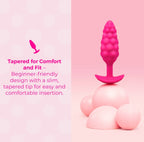 b-Vibe Bump Texture Plug – Rechargeable Silicone Vibrating Plug > Anal Range > Vibrating Butt Plugs