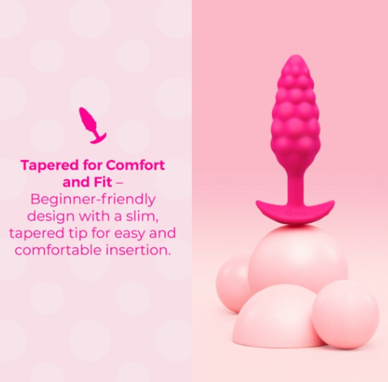 b-Vibe Bump Texture Plug – Rechargeable Silicone Vibrating Plug > Anal Range > Vibrating Butt Plugs