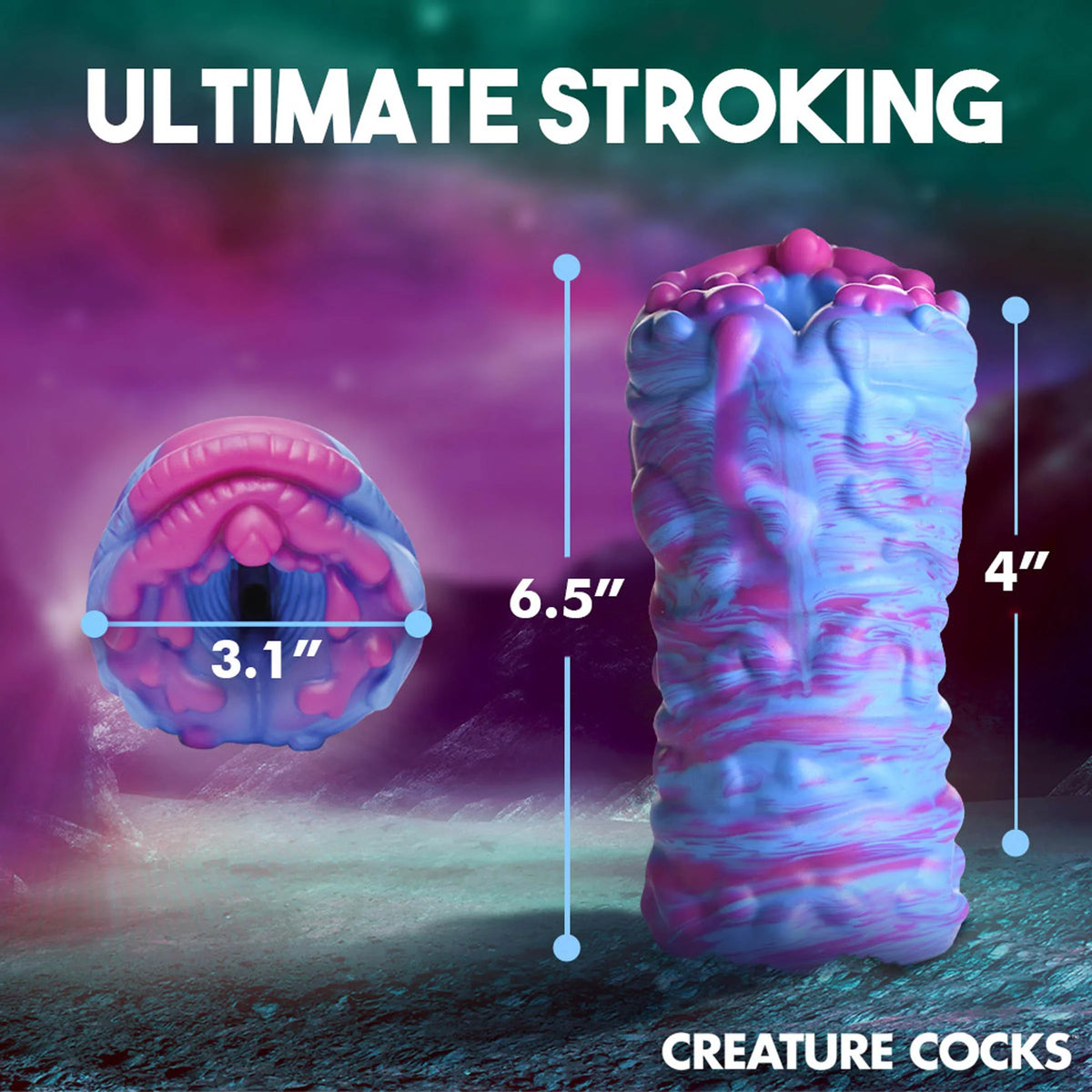 Creature Cocks Cyclone (Alien) – Silicone Squishy Vagina Stroker > Sex Toys For Men > Masturbators > Fantasy
