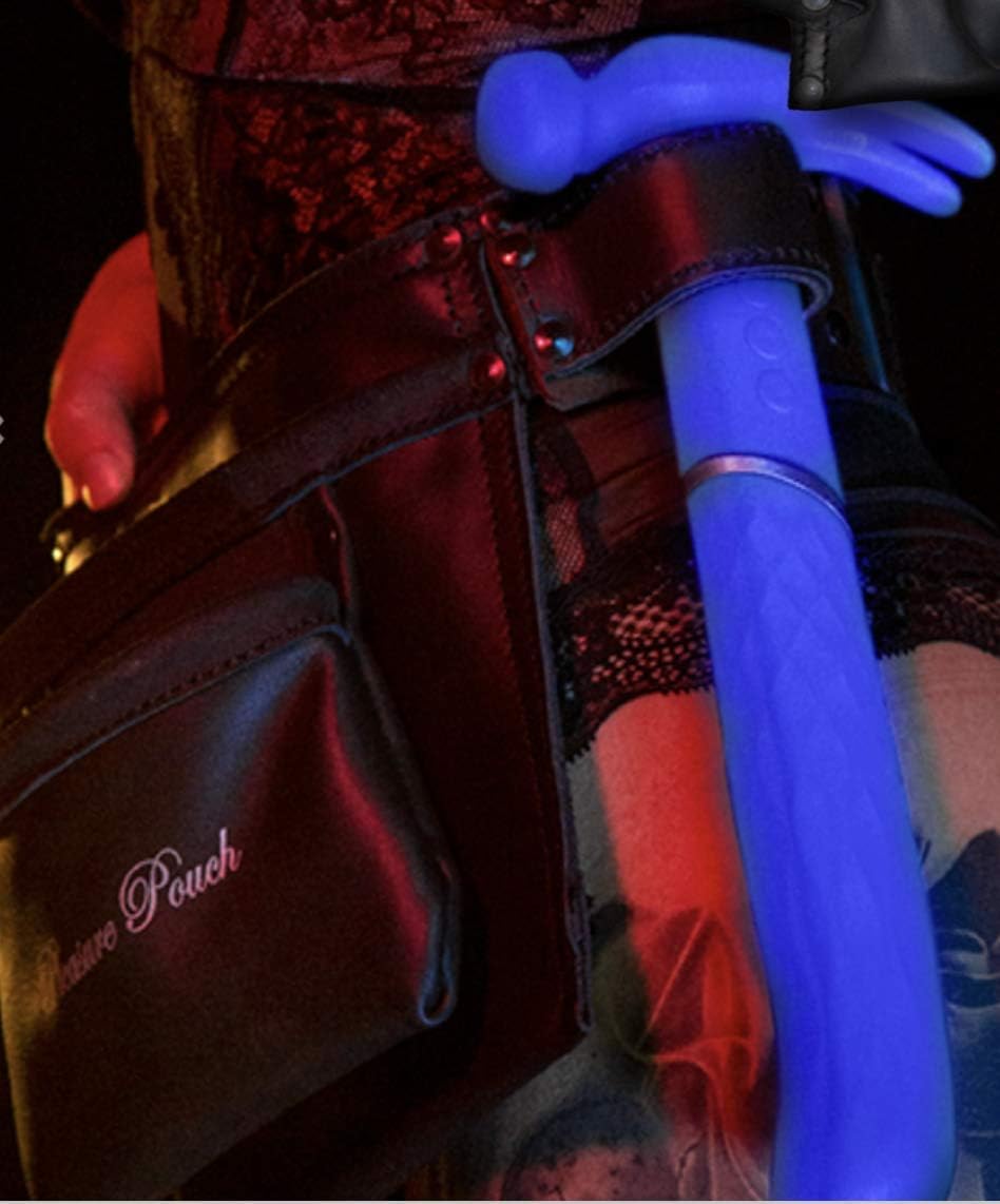 Love Hamma Black Pleasure Pouch Adjustable Hands-Free Storage Belt > Clothes > Unisex Leather