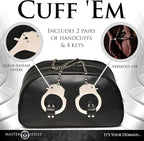 Master Series Cuffed & Loaded Travel Bag with Handcuff Handles