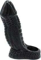 Kiotos Monstar Sleeve 01 Black 6.5" Inch Textured Flexible Liquid Silicone Sleeve > Sex Toys For Men > Penis Sleeves