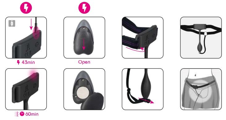 Adrien Lastic Pan-T Vibe Wearable Panty Vibrator with Heart-Shaped Remote > Sex Toys For Ladies > Panty Vibes