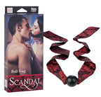 Scandal Ball Gag Red and Black Double-Padded Straps with 1.75 Inch Silicone Ball > Bondage Gear > Gags and Bits