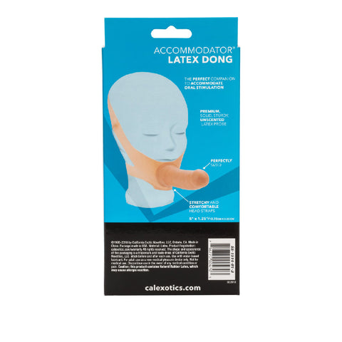 Accommodator 5 Inch Wearable Face Strap On Dildo Flesh STRAP-ONS