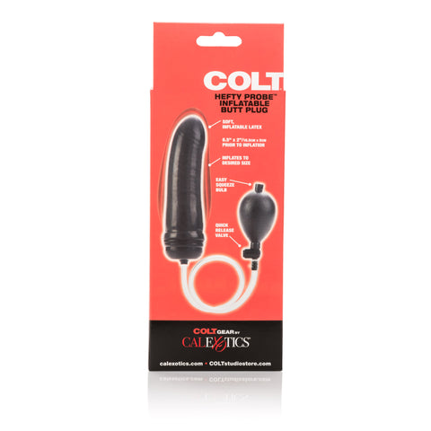 COLT Hefty Probe Inflatable Dildo Black ANAL TOYS