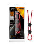 Stay Hard Silicone Double Loop – Adjustable Cock Ring Red > Cock Ring > Adjustable