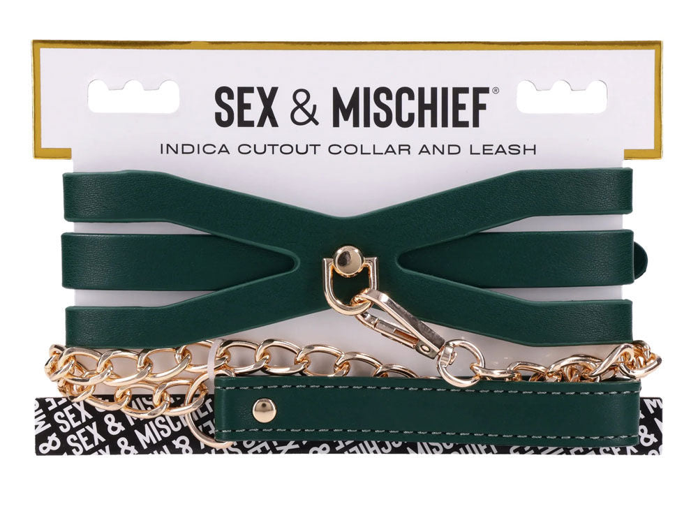 Indica Cutout Cuffs (Green) – Luxury Collar > Bondage Gear > Collars & Leashes