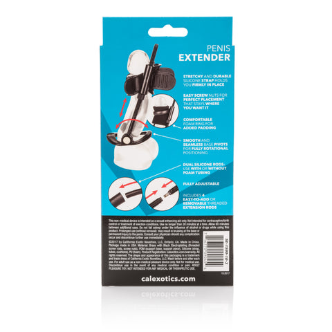 Penis Extender Professional Grade Adjustable Lengthening System with Silicone Strap and Removable Extender Rods SLEEVES