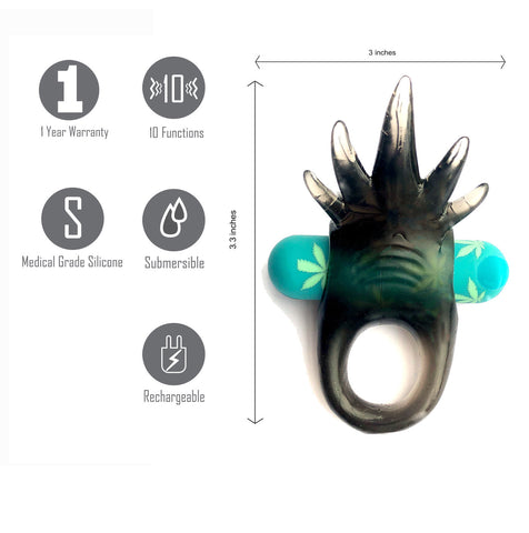 Maia Ziggy Hemp Vibrating Cock Ring > Cock Ring > Vibrating