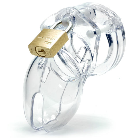 Cockcage CB-6000S Clear 3.25 Inch Medical-Grade Chastity Cage Cages