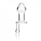 Glas 5 Inch Juicer – Handmade Fracture-Resistant Hypoallergenic Glass Dildo Clear > Glass > Toys