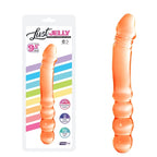 Lust Jelly PVC 9.5 Inch Double Dong Orange Default Title > Dildos > Double Dildos