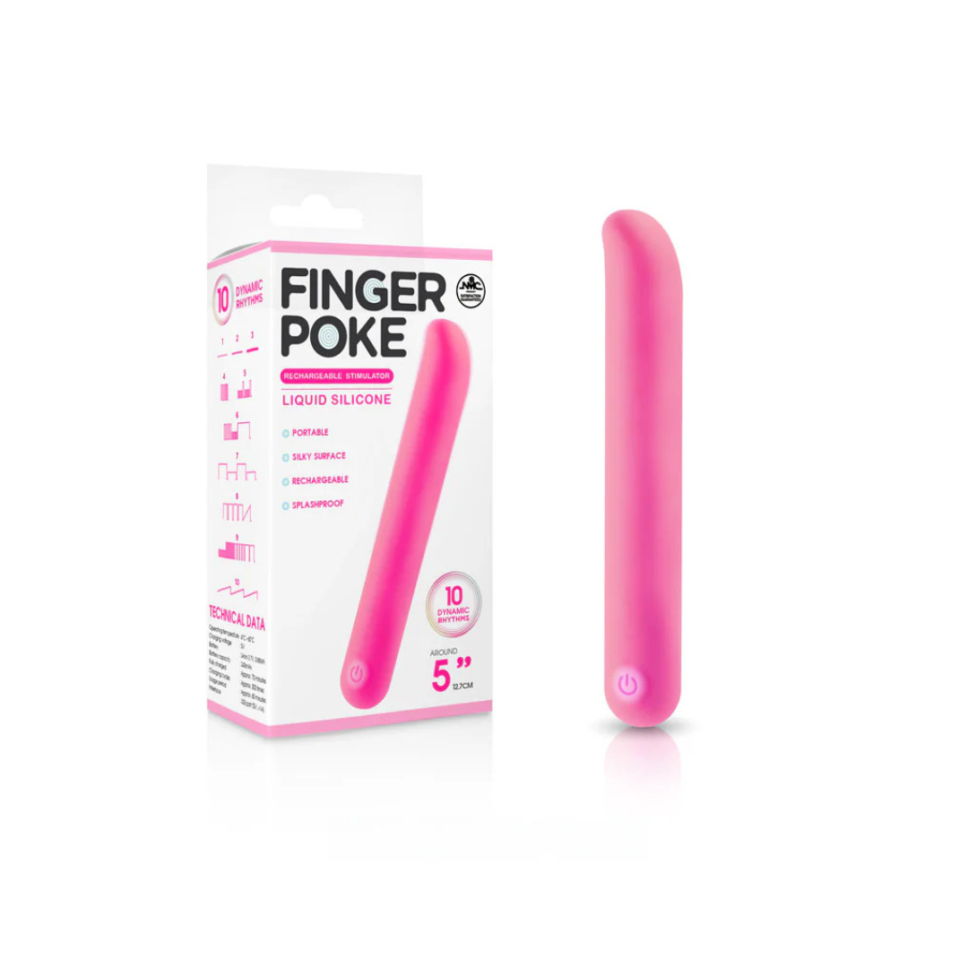 Finger Poke 5 Inch Vibrating Bullet Pink > Vibrators > Finger Vibrators