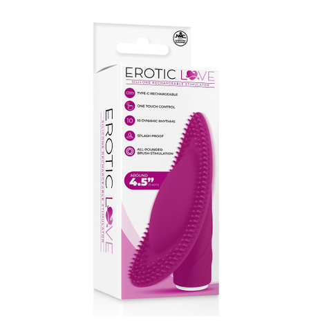 Erotic Love Silicone 10 Speed Rechargeable Vibrator Pink 4.5 Inch Default Title Vibrators