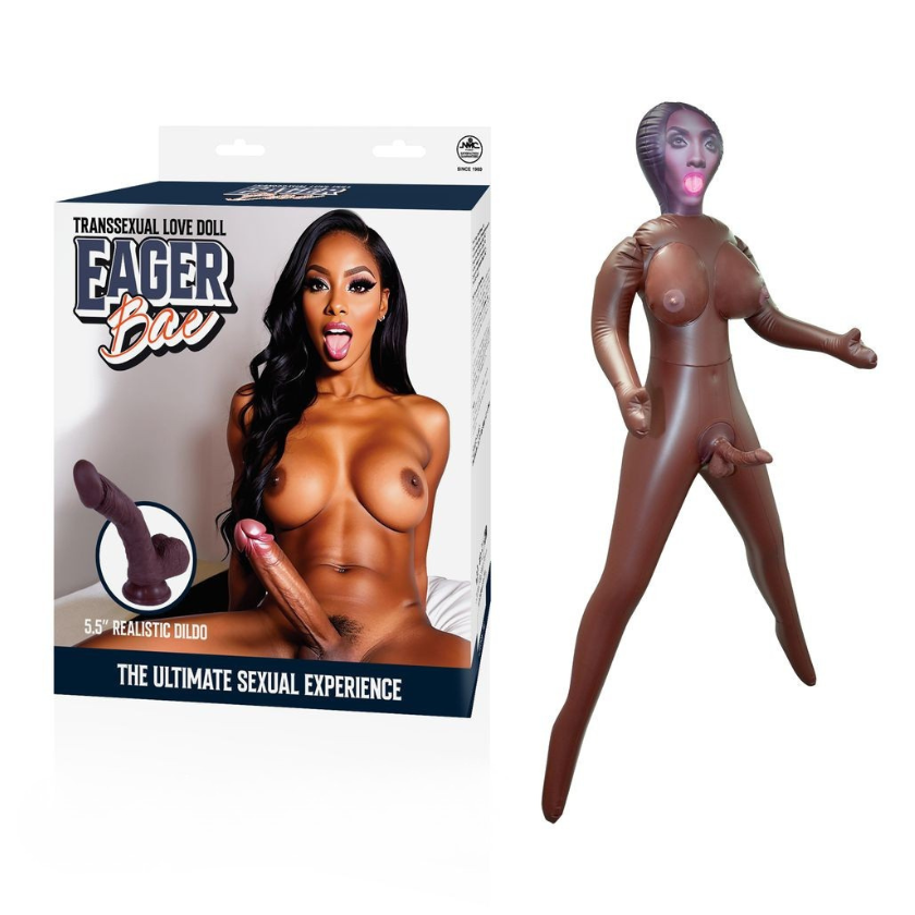 Eager Bae Transsexual Love Doll – 150cm Realistic Doll with 2 Love Holes and 5.5 Inch Dildo > Sex Toys > Sex Dolls > Inflatable Main image