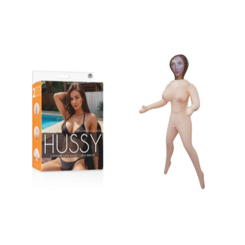 Hussy Inflatable American Love Doll 2 with Large Breasts and Two Tempting Love Holes, 153 cm, Flesh Color Default Title Dolls - Inflatable