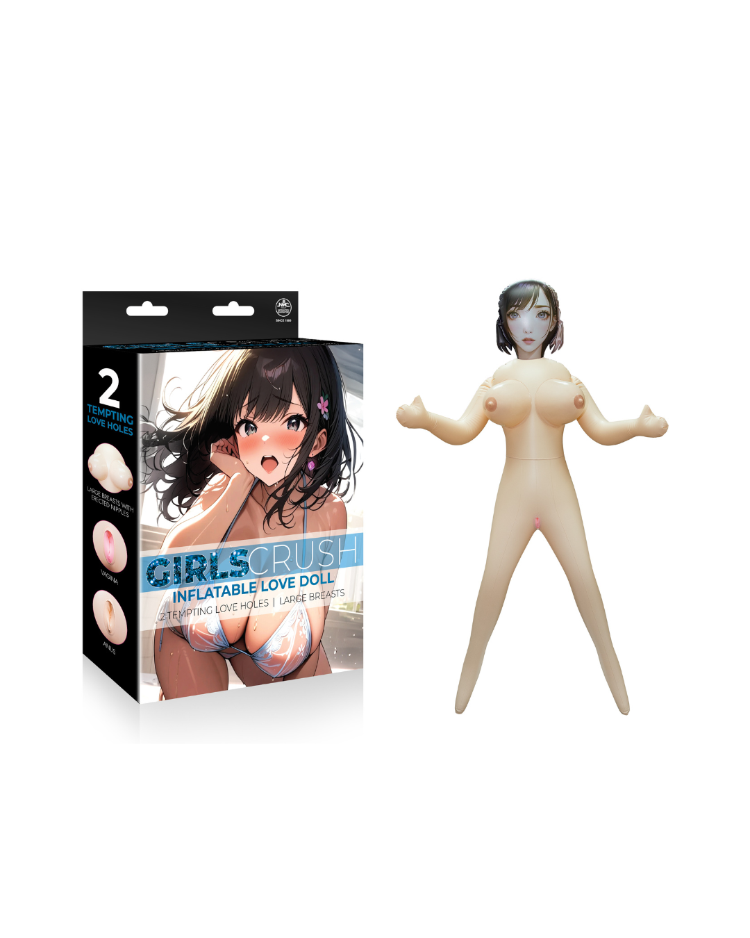 Girls Crush PVC Doll (Flesh) – Durable PVC Doll Default Title > Sex Toys > Sex Dolls > Inflatable
