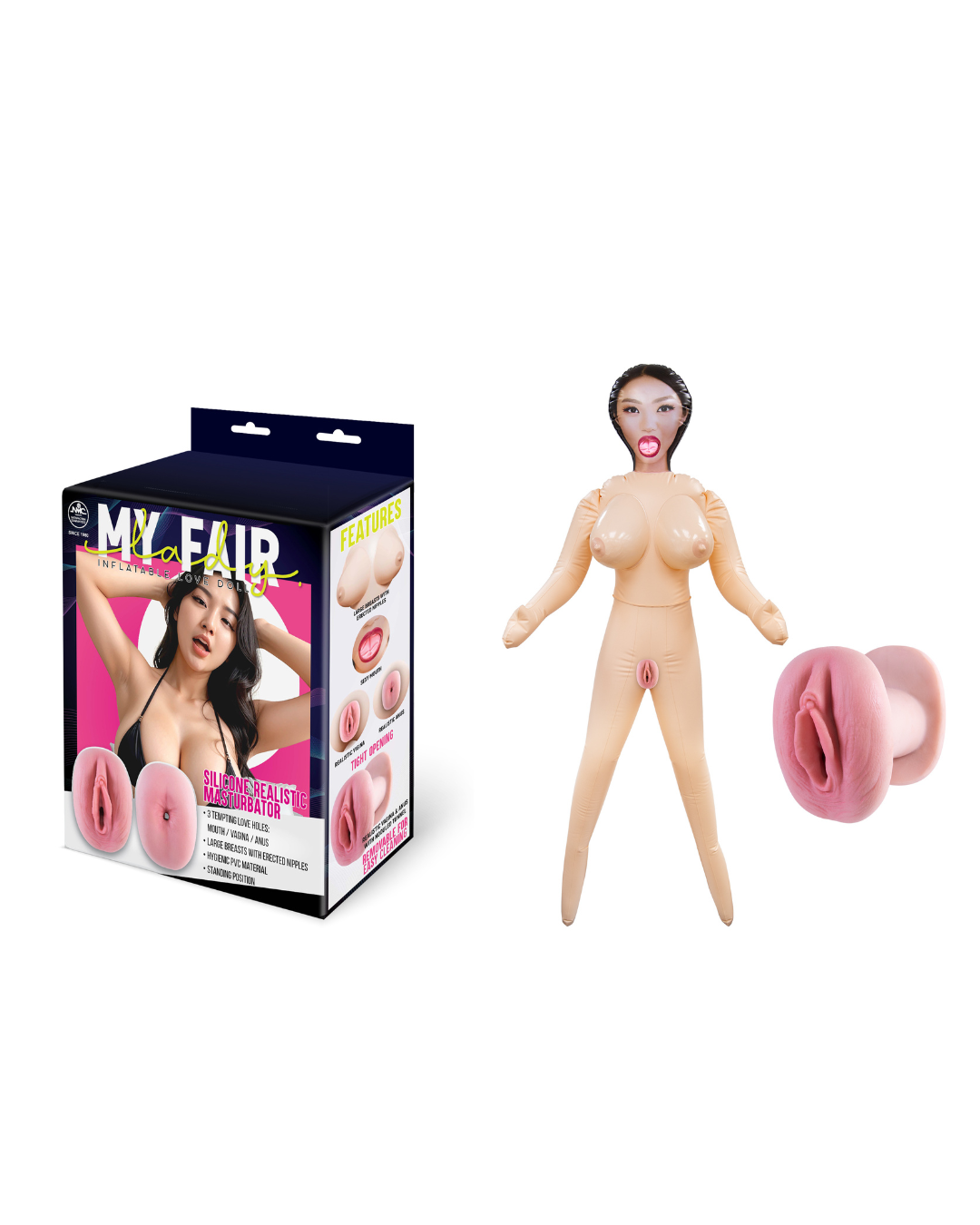 My Fair Lady Inflatable Standing Love Doll – Realistic Inflatable Love Doll Flesh Dolls - Inflatable