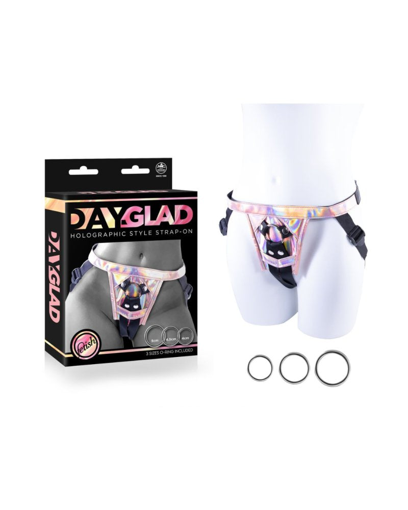 Adjustable Polyurethane Strap On Harness With Three Metal Rings Default Title > Dildos > Strap On Harnesses Main image