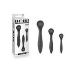 Knot-Knot Silicone Urethral Plug Set (Black) – Silicone Urethral Plug Set > Sex Toys For Men > Sounding Rods