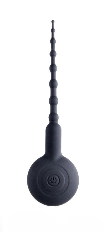 Knot-Knot Pro (Black) – Silicone Vibrating Urethral Plug > Sex Toys For Men > Sounding Rods