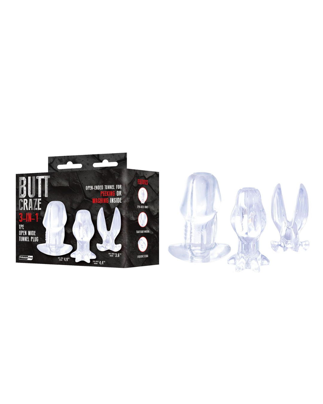 Butt Craze Butt Plug Kit – Silicone Progressive Butt Plug Set Default Title > Anal Range > Butt Plug Kits