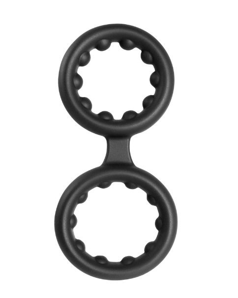 Maximum Metal 2 in 1 (Black) Silicone Cock Ring > Cock Ring > Single Main image