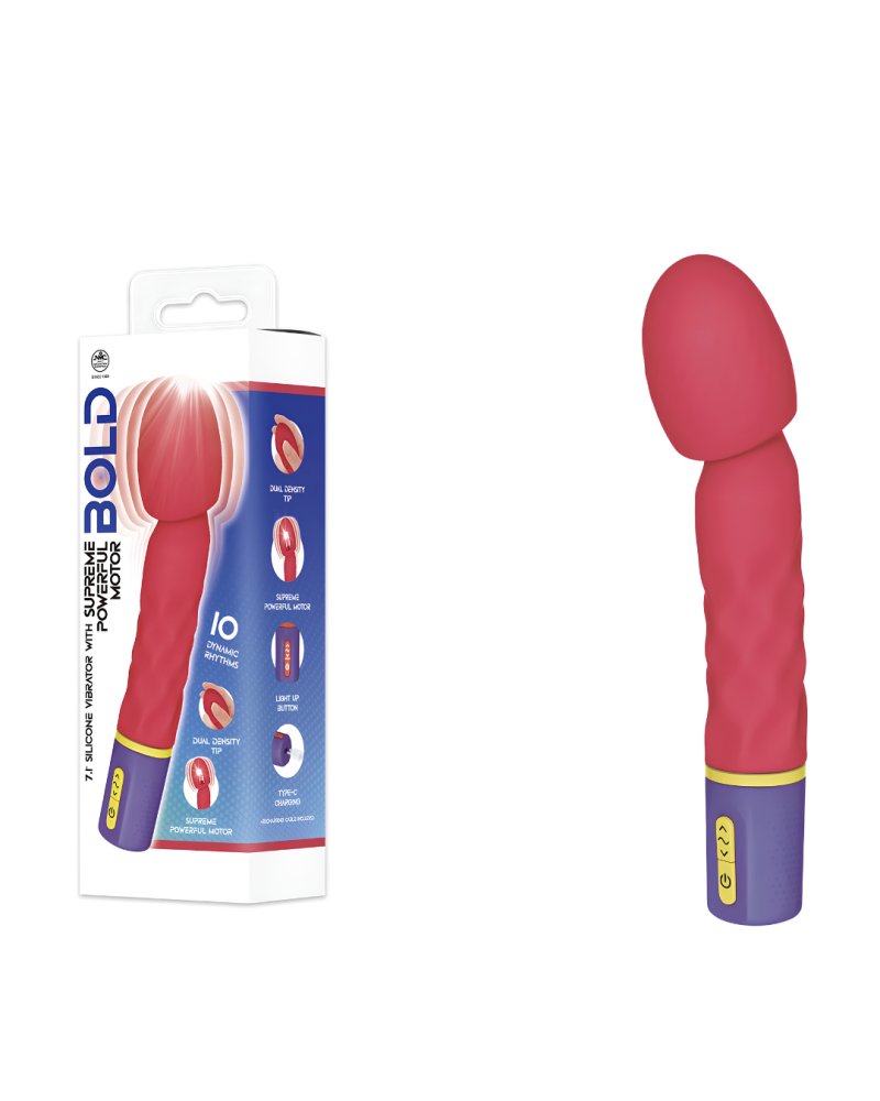 Bold Around 7-Inch Silicone Rechargeable Vibrator Default Title > Vibrators > Standard Vibrators