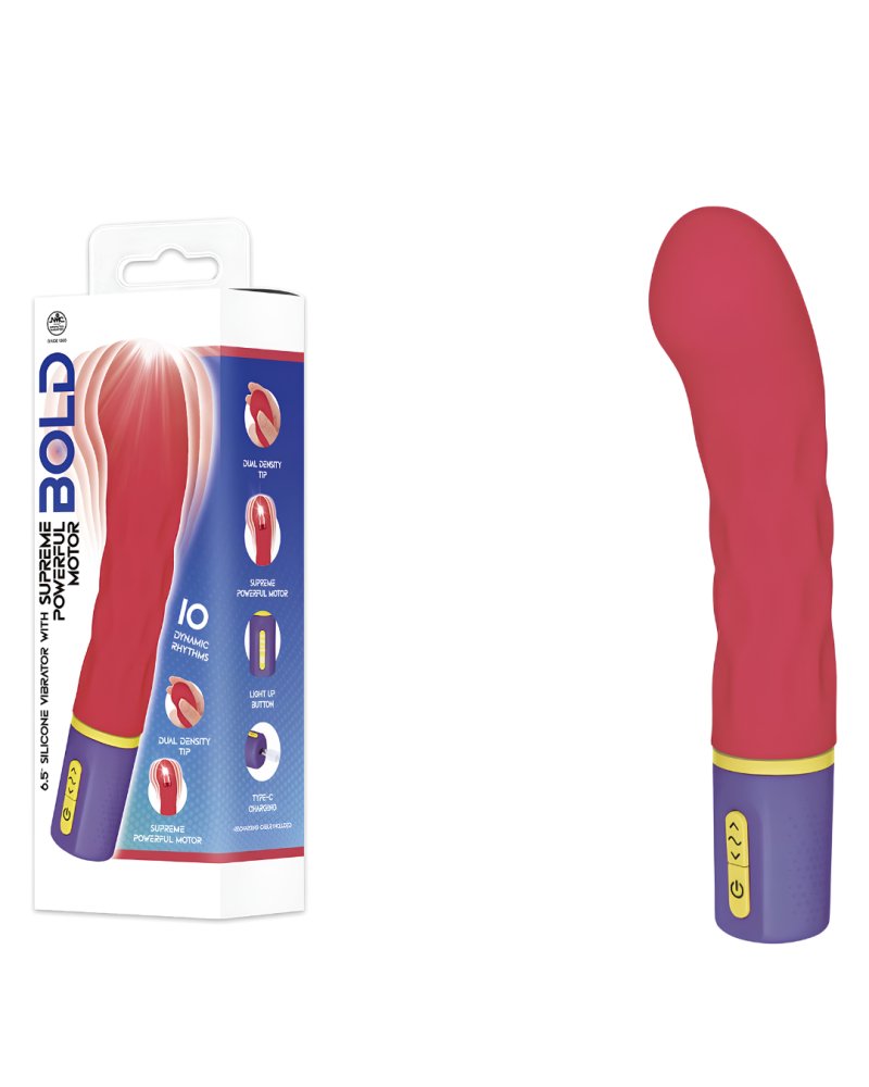 Bold Around 6.4-Inch Silicone Rechargeable Vibrator Default Title > Vibrators > Standard Vibrators