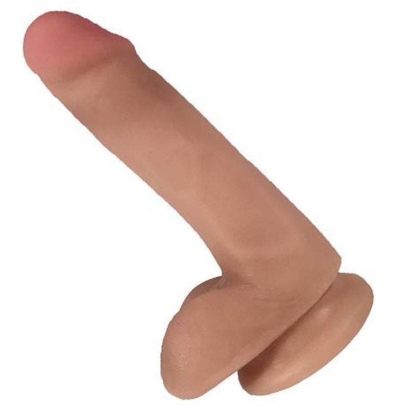 Easy Riders 6 Inch Slim Bioskin Dong With Balls in Vanilla