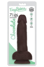 Easy Riders 7 Inch Slim Bioskin Dong With Balls Chocolate