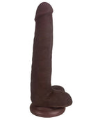 Easy Riders 7 Inch Slim Bioskin Dong With Balls Chocolate